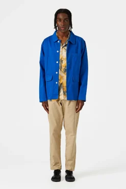 Albatros Jacket Plain Blue | Edmmond Studios Fashion