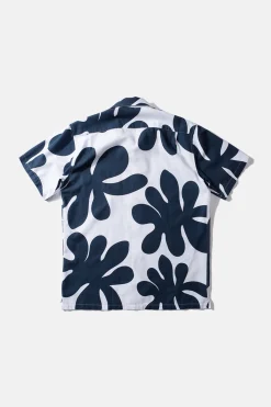 Alice Short Sleeve Shirt Printed Navy | Edmmond Studios Best Sale