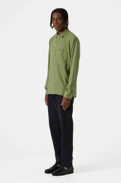 Andy Shirt Plain Olive | Edmmond Studios Shop