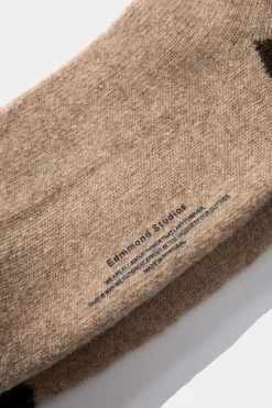 Archer Socks Plain Beige | Edmmond Studios Fashion