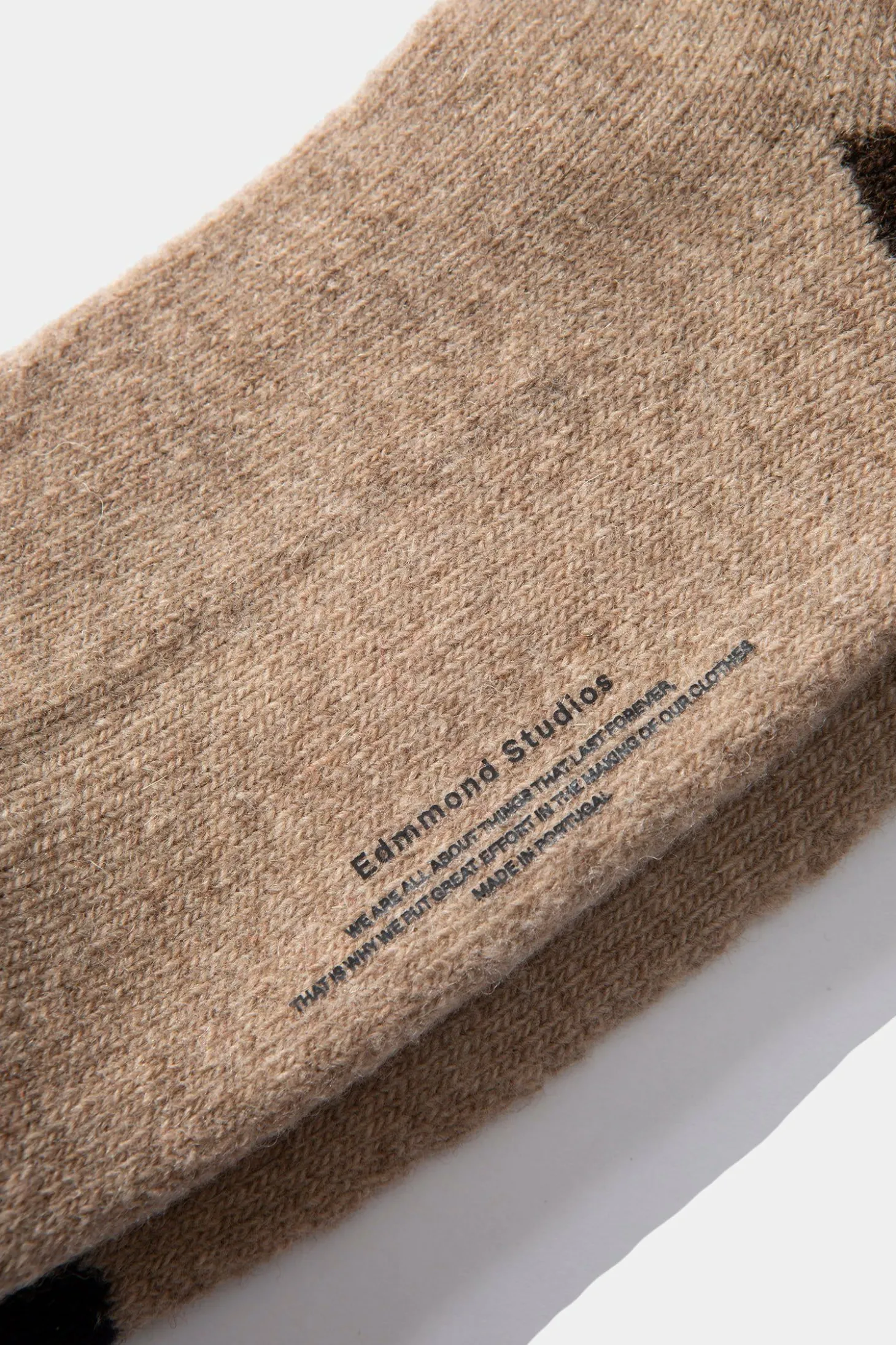 Archer Socks Plain Beige | Edmmond Studios Fashion