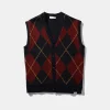 Argyle Vest Plain Navy | Edmmond Studios Sale