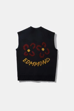 Argyle Vest Plain Navy | Edmmond Studios Sale