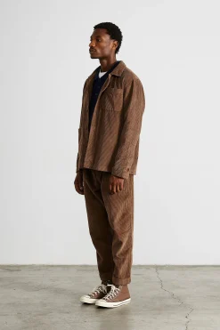 Bline Jacket Cord Plain Brown | Edmmond Studios Best Sale