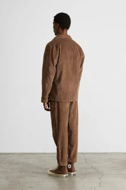 Bline Jacket Cord Plain Brown | Edmmond Studios Best Sale