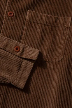 Bline Jacket Cord Plain Brown | Edmmond Studios Best Sale