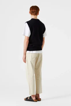 Braided Vest Plain Navy | Edmmond Studios Cheap