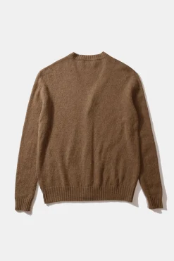 Brioche Cardigan Plain Brown | Edmmond Studios Hot