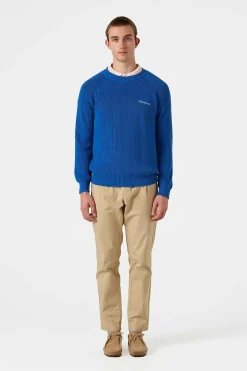 Canale Sweater Plain Blue | Edmmond Studios Cheap