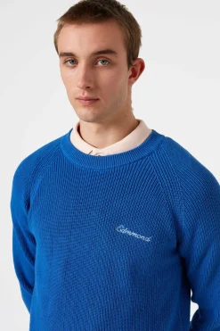 Canale Sweater Plain Blue | Edmmond Studios Cheap
