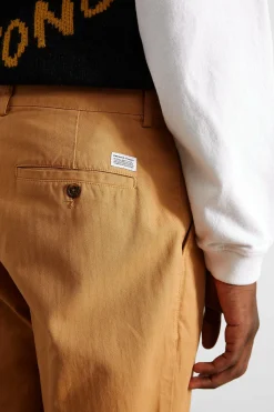 Chino Herringbone Plain Caramel | Edmmond Studios Clearance