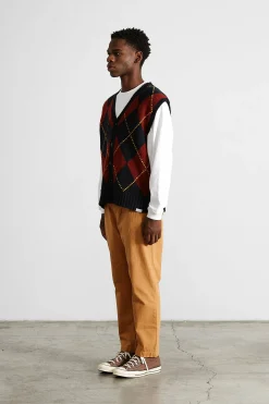Chino Herringbone Plain Caramel | Edmmond Studios Clearance