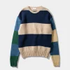 Clown Sweater Colour Block Navy | Edmmond Studios Best Sale
