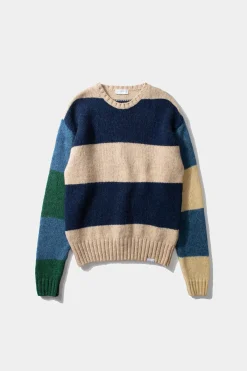 Clown Sweater Colour Block Navy | Edmmond Studios Best Sale