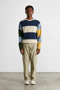 Clown Sweater Colour Block Navy | Edmmond Studios Best Sale