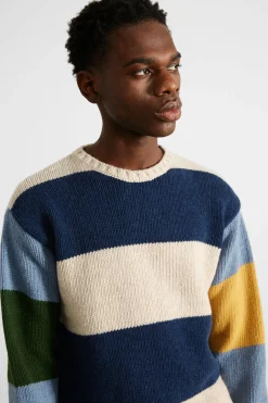 Clown Sweater Colour Block Navy | Edmmond Studios Best Sale