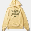 College Arch Hoodie Plain Light Yellow | Edmmond Studios Store