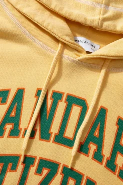 College Arch Hoodie Plain Light Yellow | Edmmond Studios Store