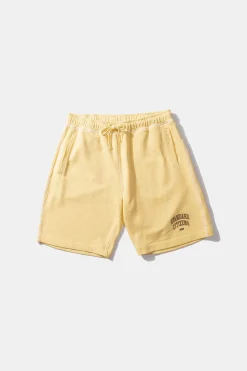 College Arch Shorts Plain Light Yellow | Edmmond Studios Best Sale