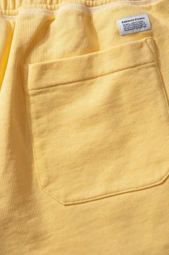 College Arch Shorts Plain Light Yellow | Edmmond Studios Best Sale