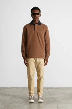 College Polo Plain Brown | Edmmond Studios Outlet