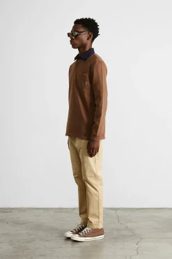College Polo Plain Brown | Edmmond Studios Outlet