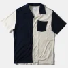 Colour Block Terry Shirt | Edmmond Studios Fashion