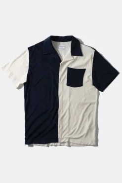 Colour Block Terry Shirt | Edmmond Studios Fashion
