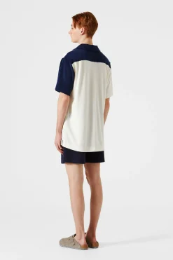 Colour Block Terry Shirt | Edmmond Studios Fashion