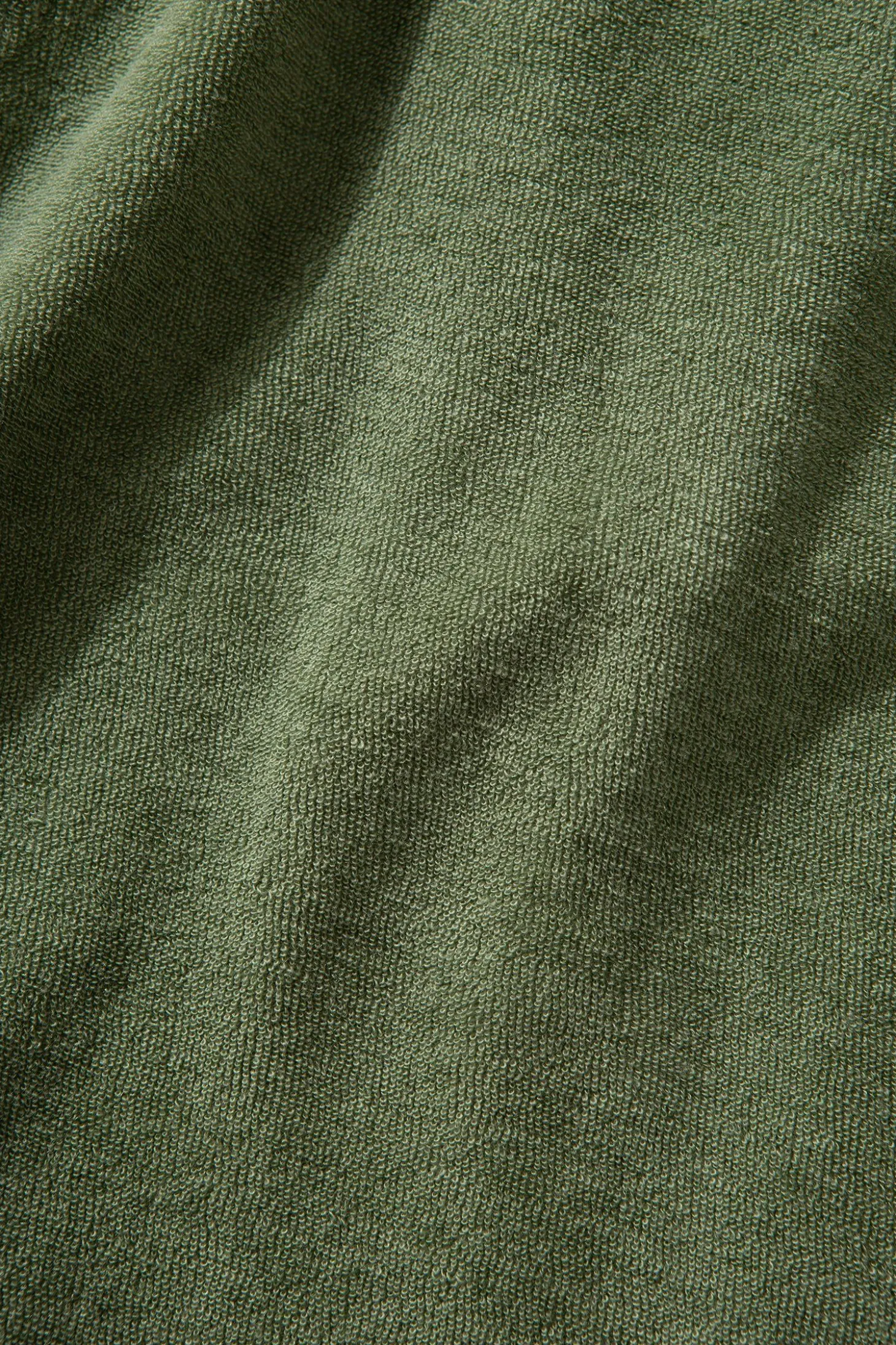 Contrast Terry Shorts Plain Olive | Edmmond Studios Outlet