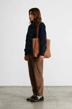 Cord Shirt Plain Navy | Edmmond Studios Discount