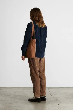 Cord Shirt Plain Navy | Edmmond Studios Discount