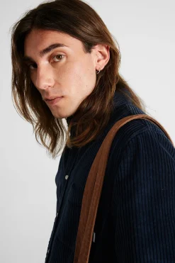 Cord Shirt Plain Navy | Edmmond Studios Discount