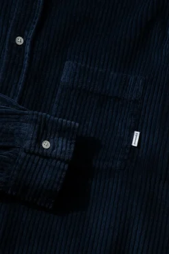 Cord Shirt Plain Navy | Edmmond Studios Discount