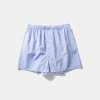 Cotton Boxer Plain Light Blue | Edmmond Studios Hot