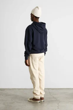 Curly Hoodie Plain Navy | Edmmond Studios Hot