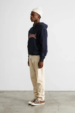 Curly Hoodie Plain Navy | Edmmond Studios Hot
