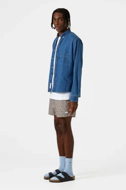 Day Shirt Denim Plain Stonewash | Edmmond Studios Best Sale
