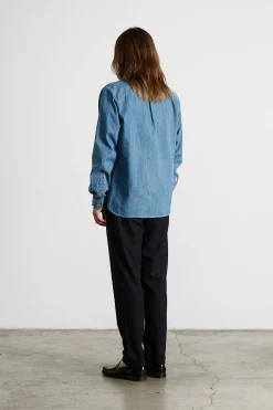 Day Shirt Denim Plain Stonewash | Edmmond Studios Shop