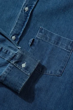 Day Shirt Denim Plain Stonewash | Edmmond Studios Shop