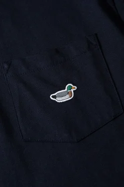 Duck Patch Tee Ns Plain Navy | Edmmond Studios Discount