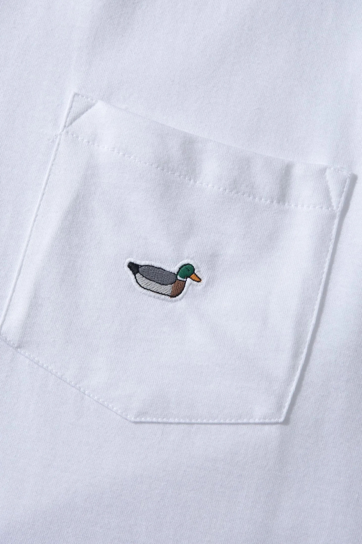 Duck Patch Tee Ns Plain White | Edmmond Studios New