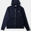 Duck Patch Zip Hoodie Plain Navy | Edmmond Studios Best Sale