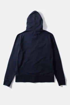 Duck Patch Zip Hoodie Plain Navy | Edmmond Studios Best Sale