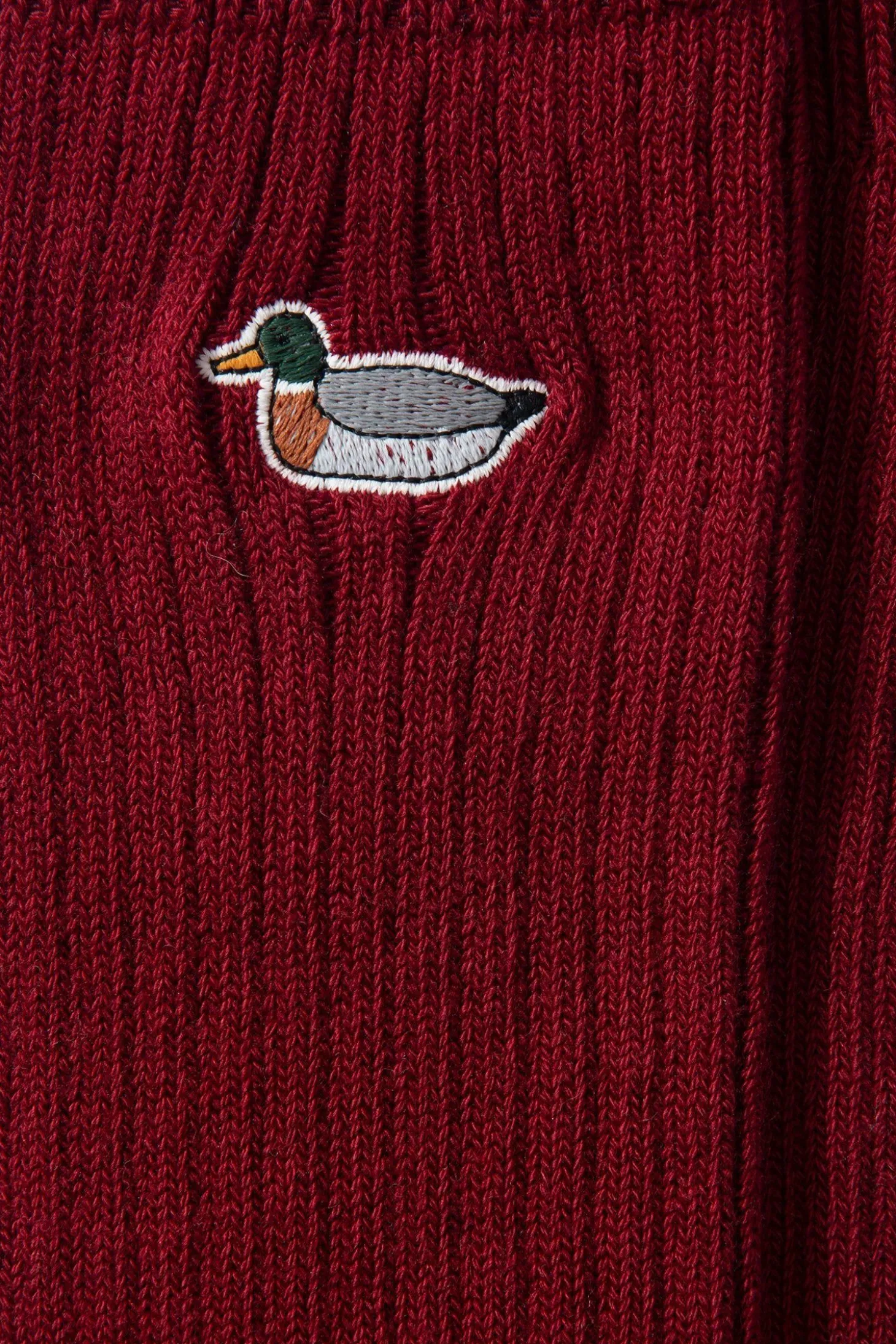 Duck Socks Plain Bordeaux | Edmmond Studios Store