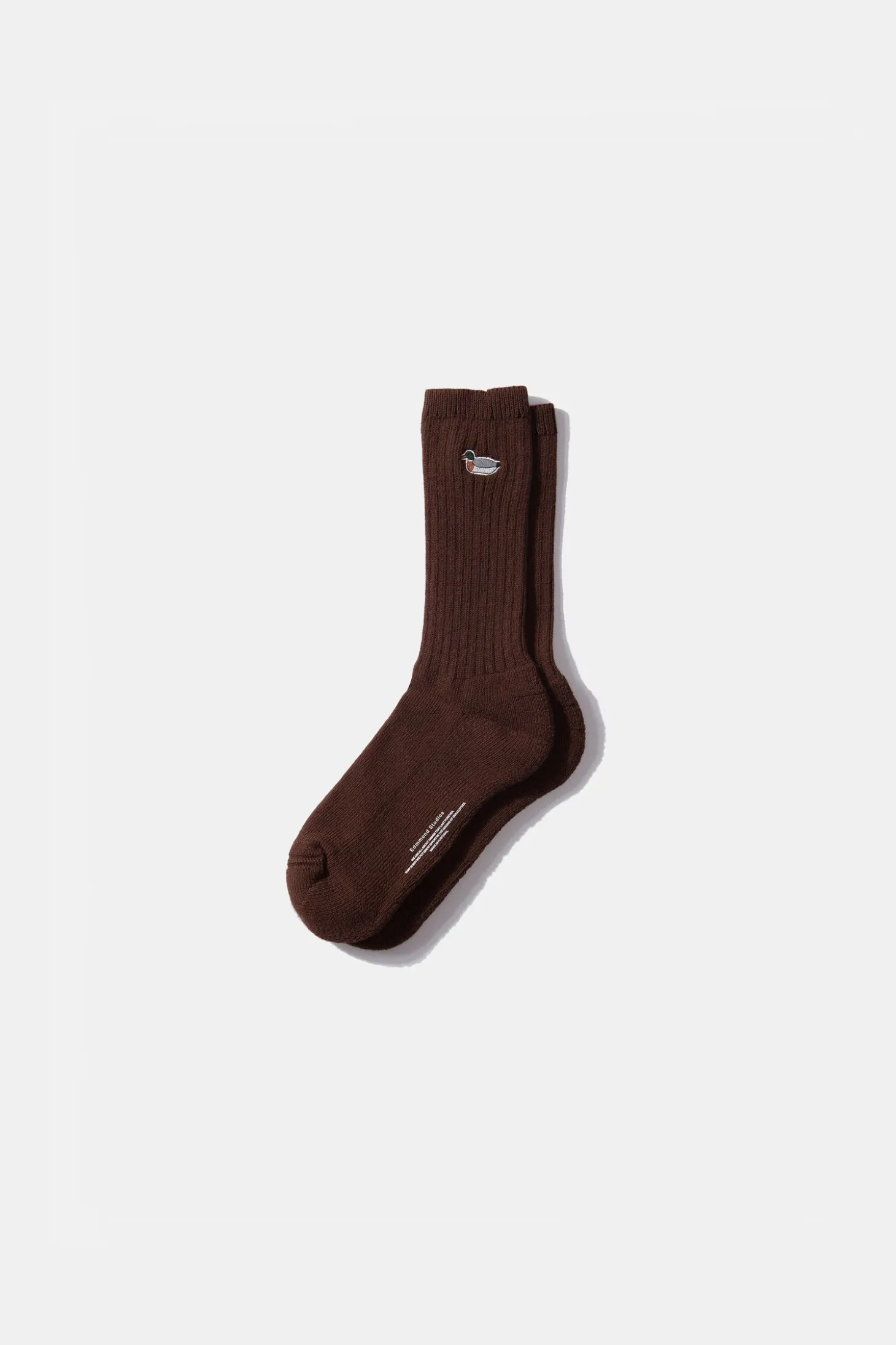 Duck Socks Plain Dk Brown | Edmmond Studios Flash Sale