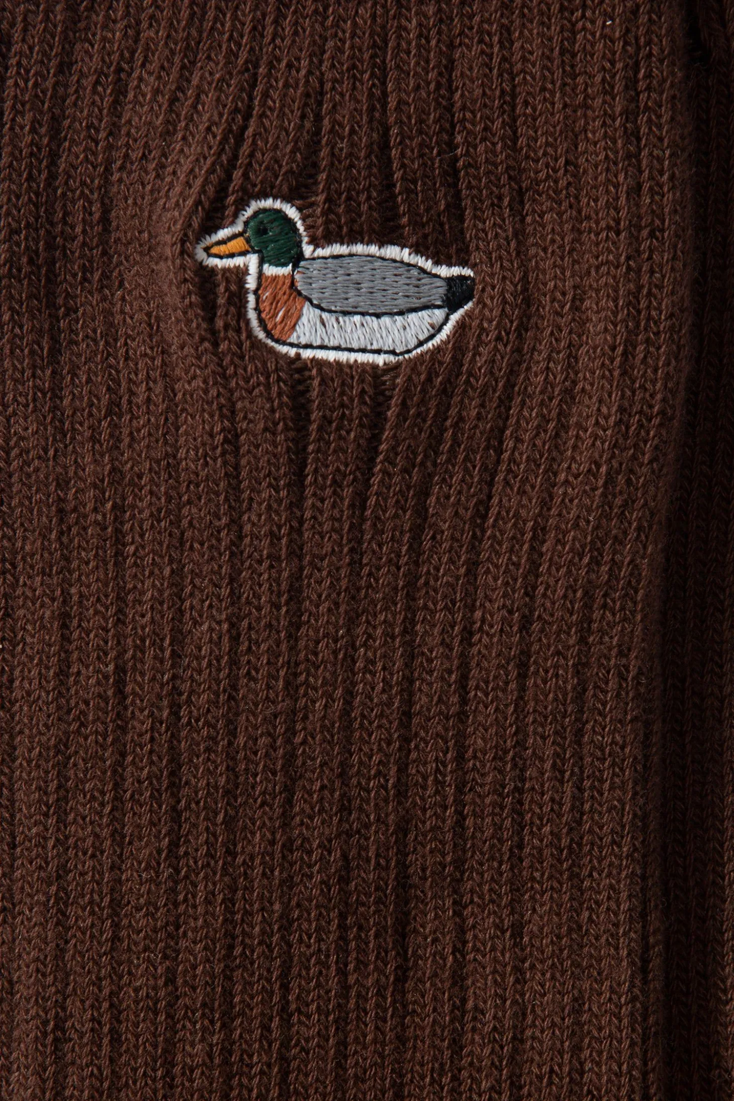 Duck Socks Plain Dk Brown | Edmmond Studios Flash Sale