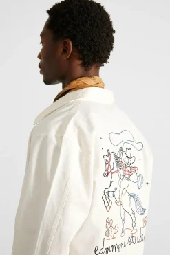 Embroidery Jacket Plain Off White | Edmmond Studios New