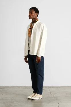 Embroidery Jacket Plain Off White | Edmmond Studios New