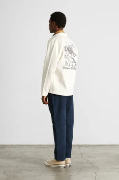 Embroidery Jacket Plain Off White | Edmmond Studios New